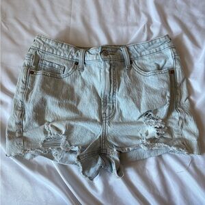 Old Navy Light Blue Ripped Jean Shorts